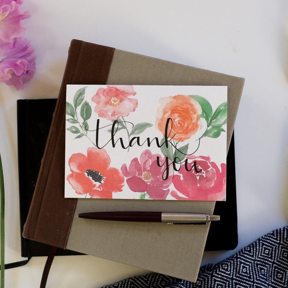 And Hope Designs Cards Thank you card - floral