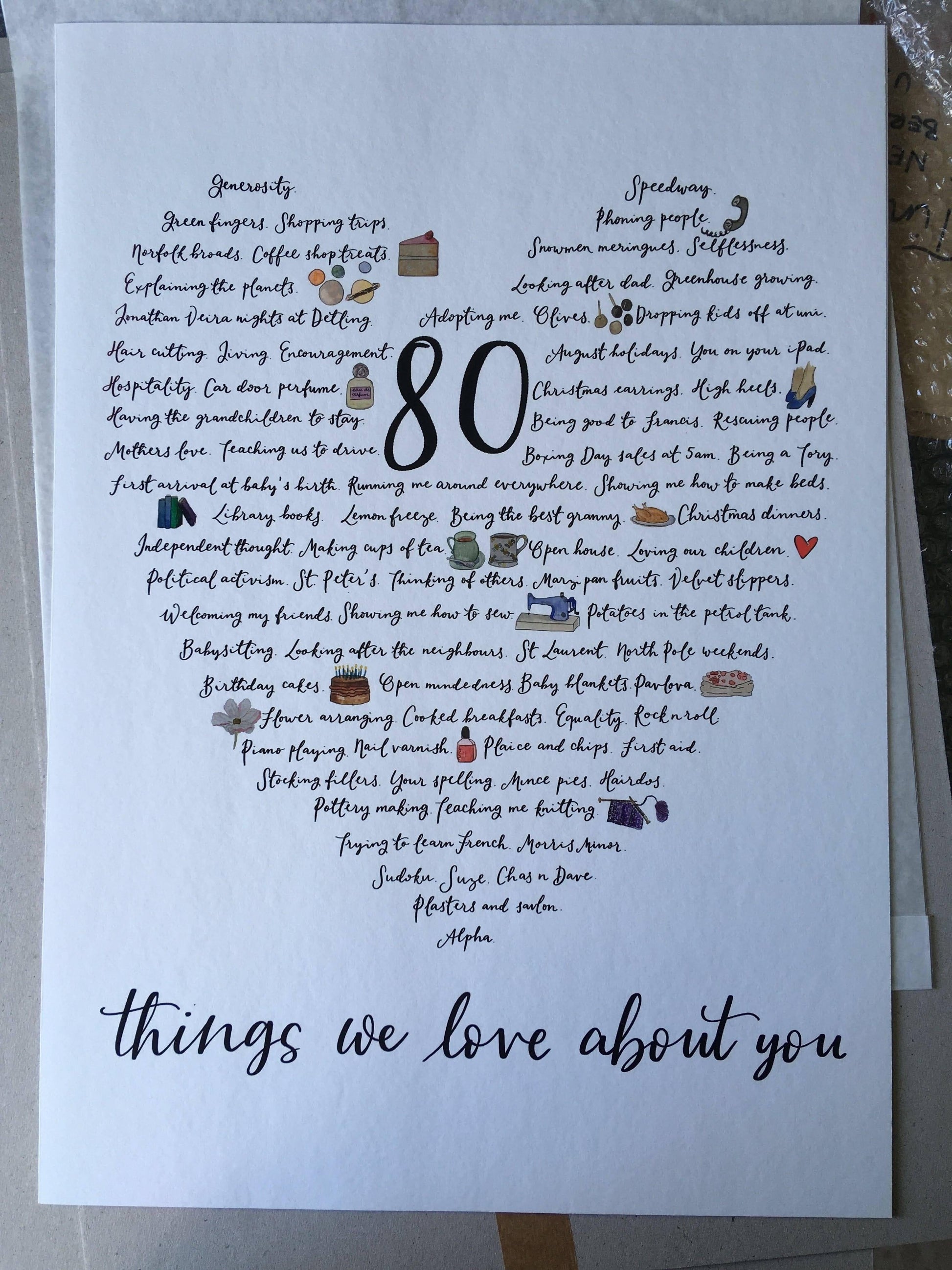 Things I love about you commission Commission And Hope Designs   