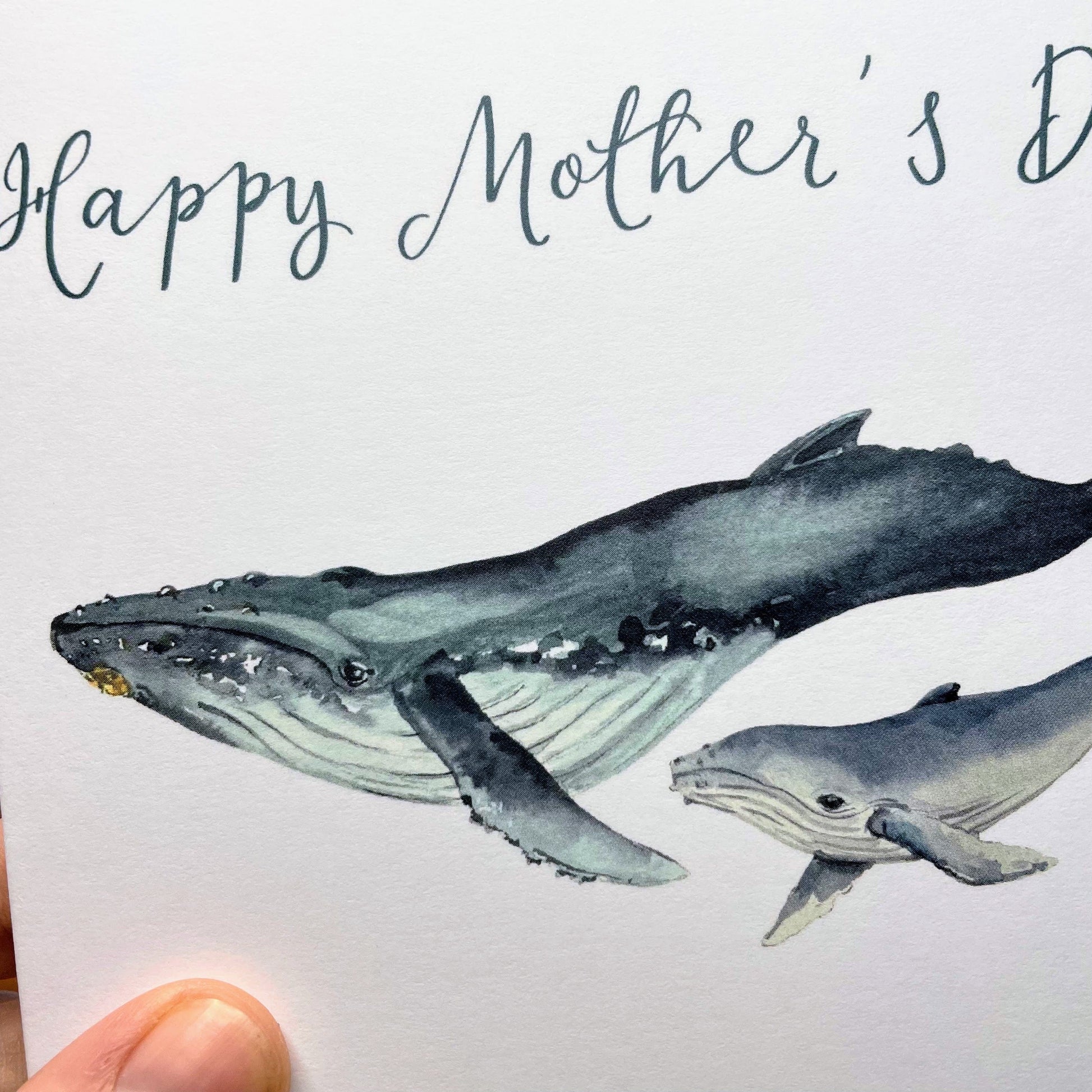 Whale Mother’s Day card Cards And Hope Designs   