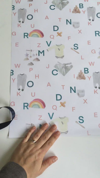 New baby wrapping paper