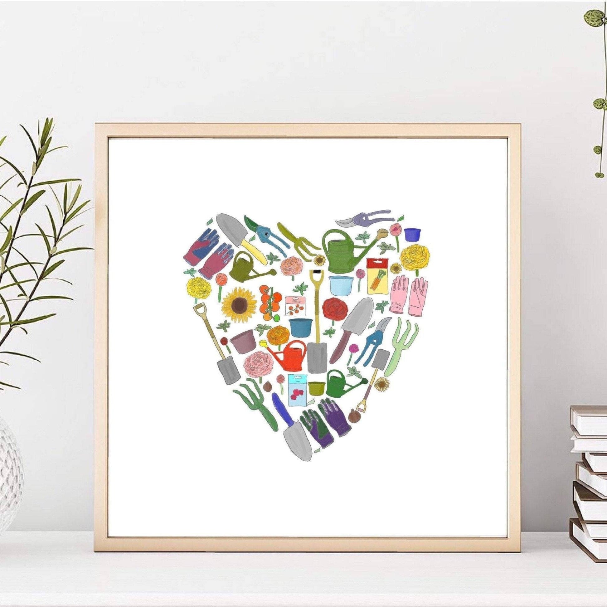 Gardening Heart Print And Hope Designs Print