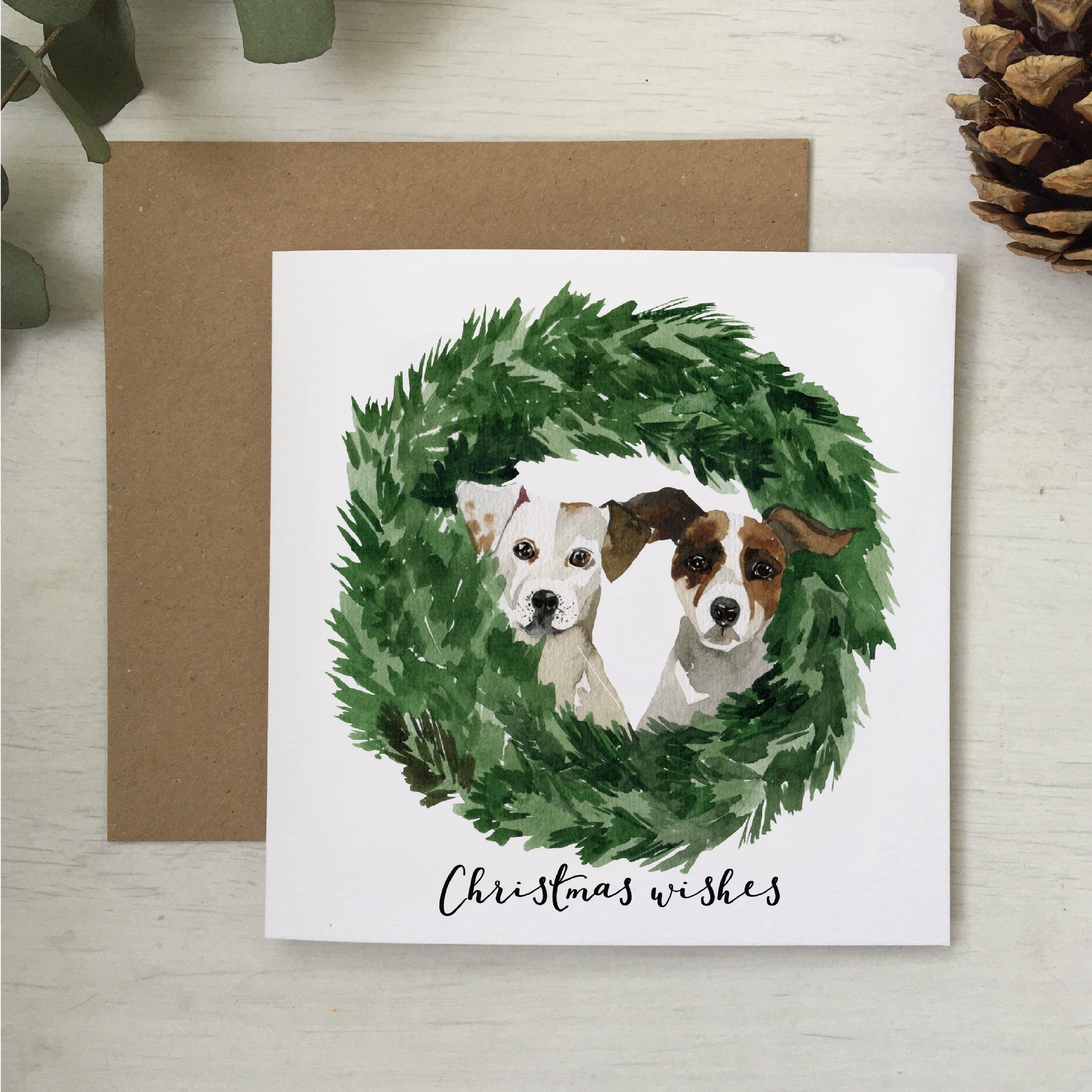 Happy Christmas card from the dogs And Hope Designs Cards