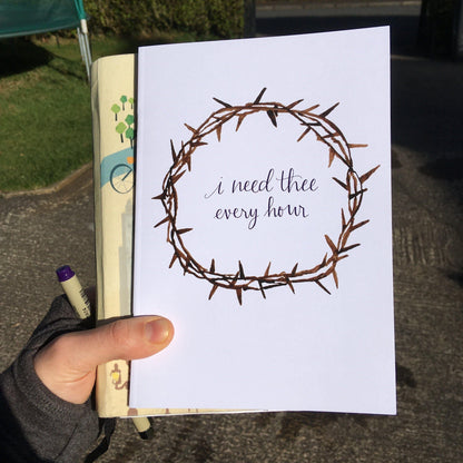 I Need Thee A5 Lined Notebook And Hope Designs Notebook