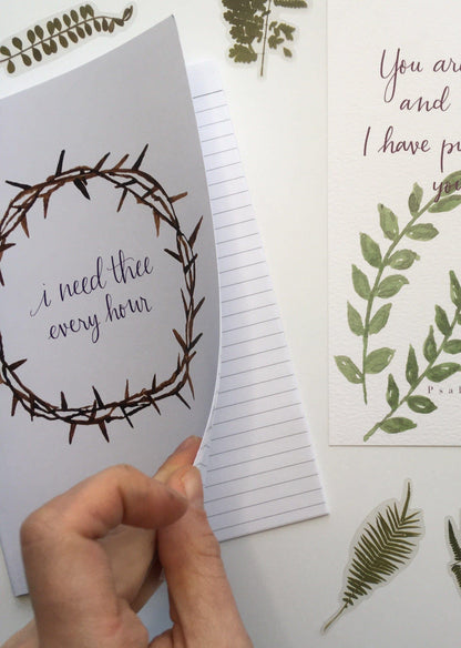 I Need Thee A5 Lined Notebook And Hope Designs Notebook