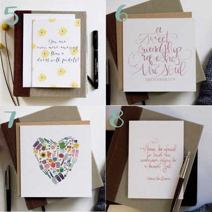 Letterbox gift with Christian journal Card number - specify And Hope Designs Letterbox Gift