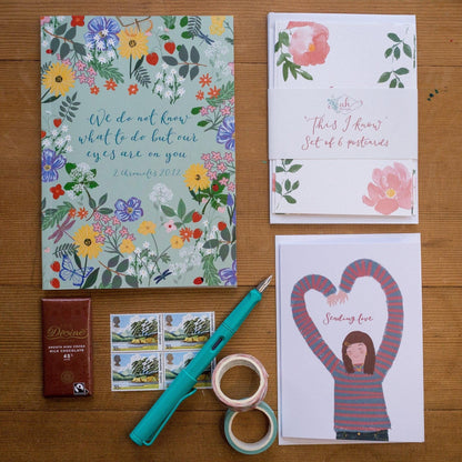 Letterbox gift with Christian journal Card number - specify And Hope Designs Letterbox Gift