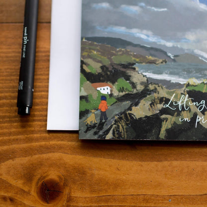 Lifting you up in prayer illustrated card And Hope Designs Greeting & Note Cards