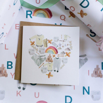 New baby heart card And Hope Designs Cards