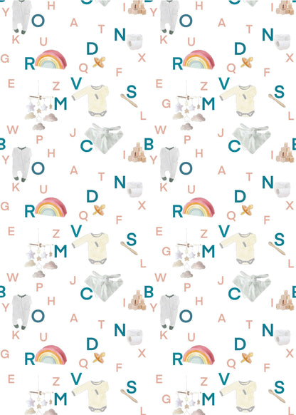 New baby wrapping paper And Hope Designs Wrapping Paper
