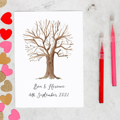 Personalised alternative wedding guest book And Hope Designs Commission