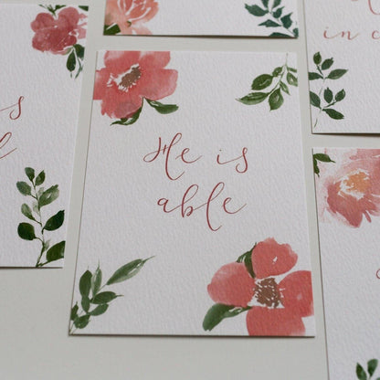 Set of 6 “This I know” postcards And Hope Designs Cards