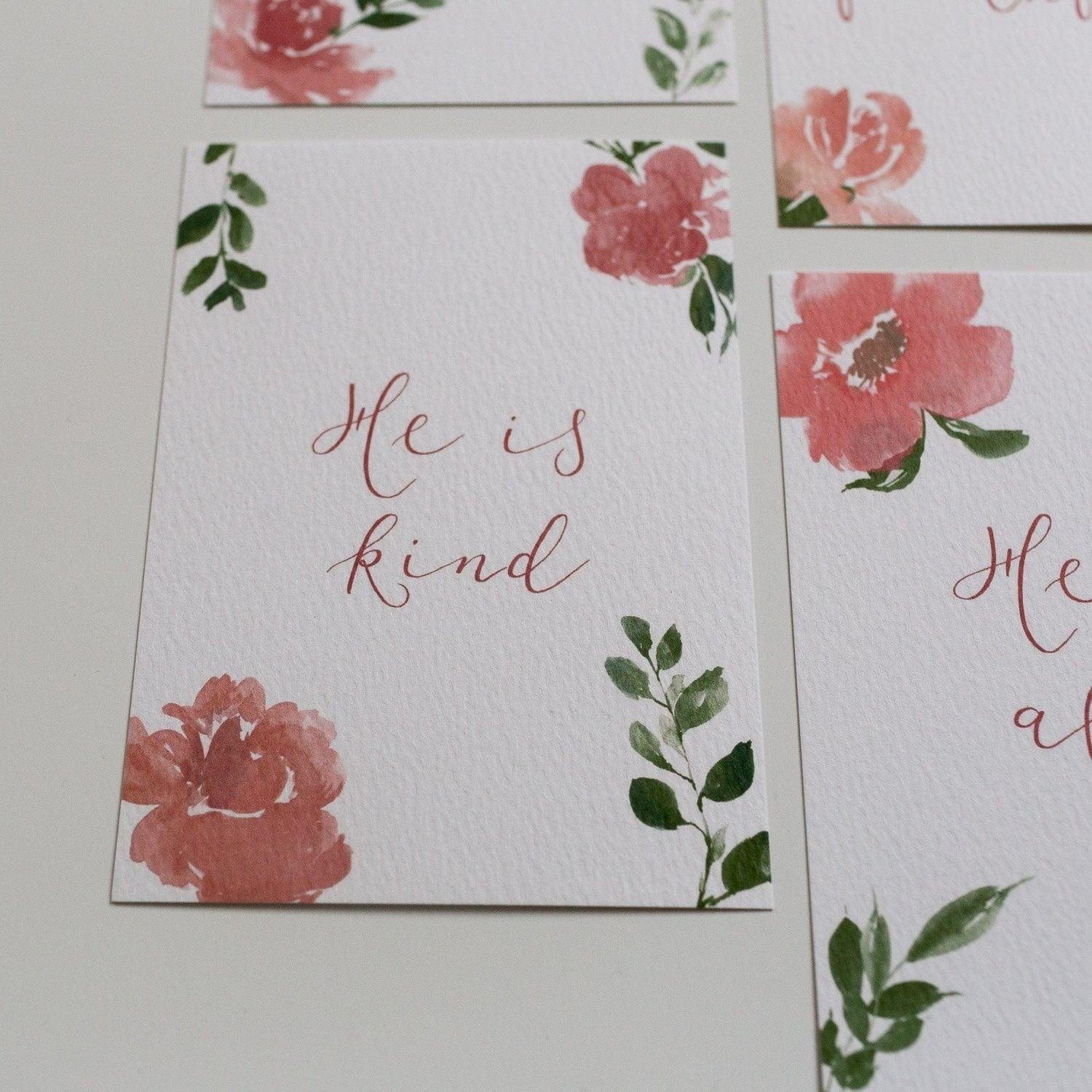 Set of 6 “This I know” postcards And Hope Designs Cards