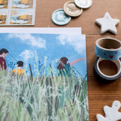 Summer days illustrated card And Hope Designs Greeting & Note Cards