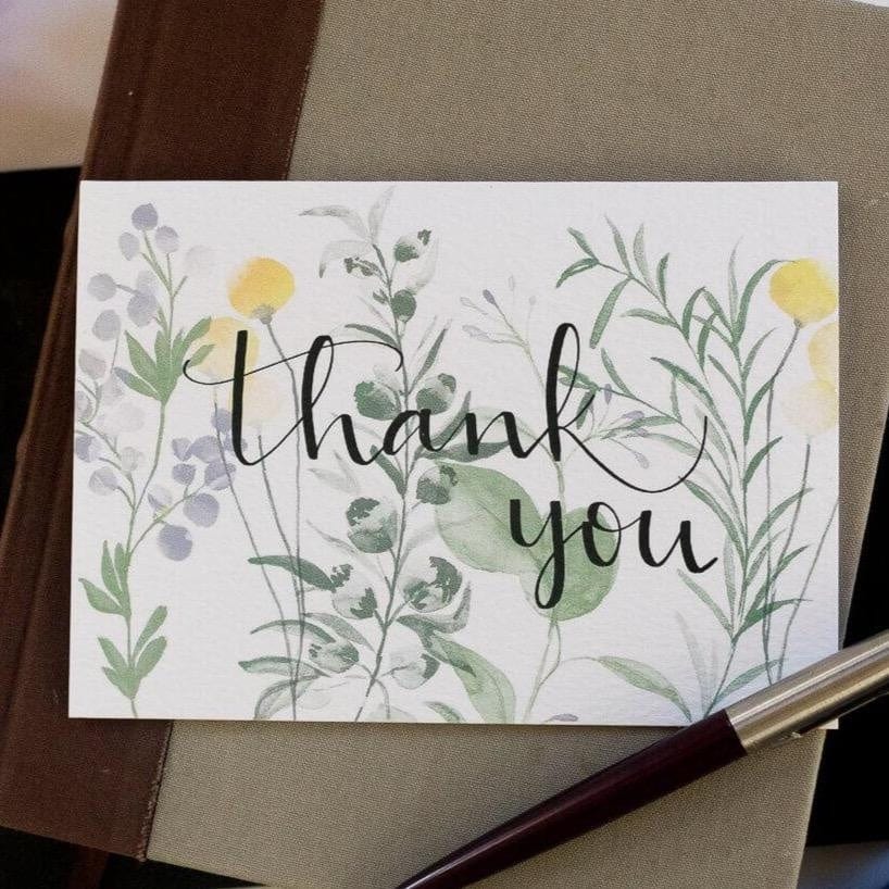 Thank you card - botanical And Hope Designs Cards