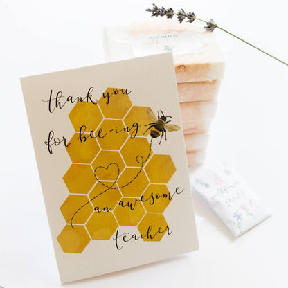 Thank you teacher card - Bee And Hope Designs Cards