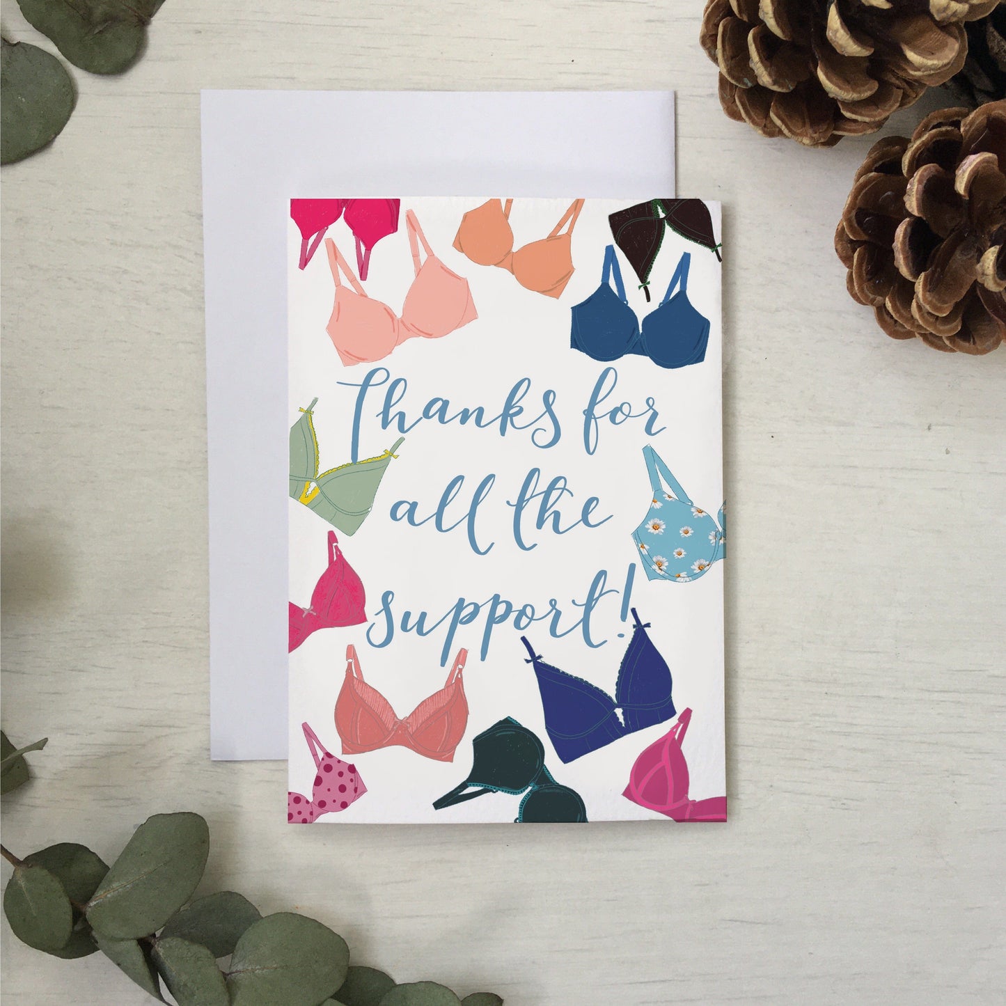 Thanks for the support bra card And Hope Designs Cards