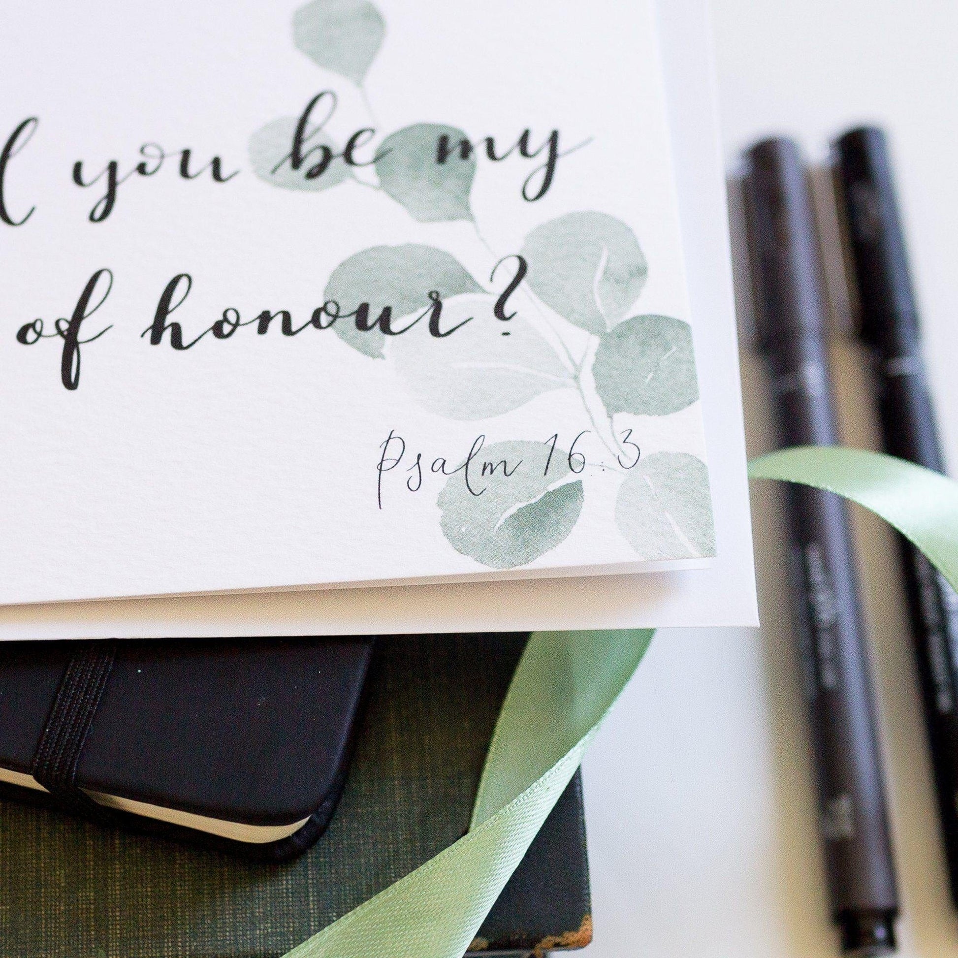 Will you be my maid of honour christian proposal And Hope Designs Cards