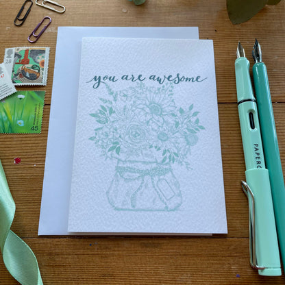 You are awesome card And Hope Designs Greeting & Note Cards