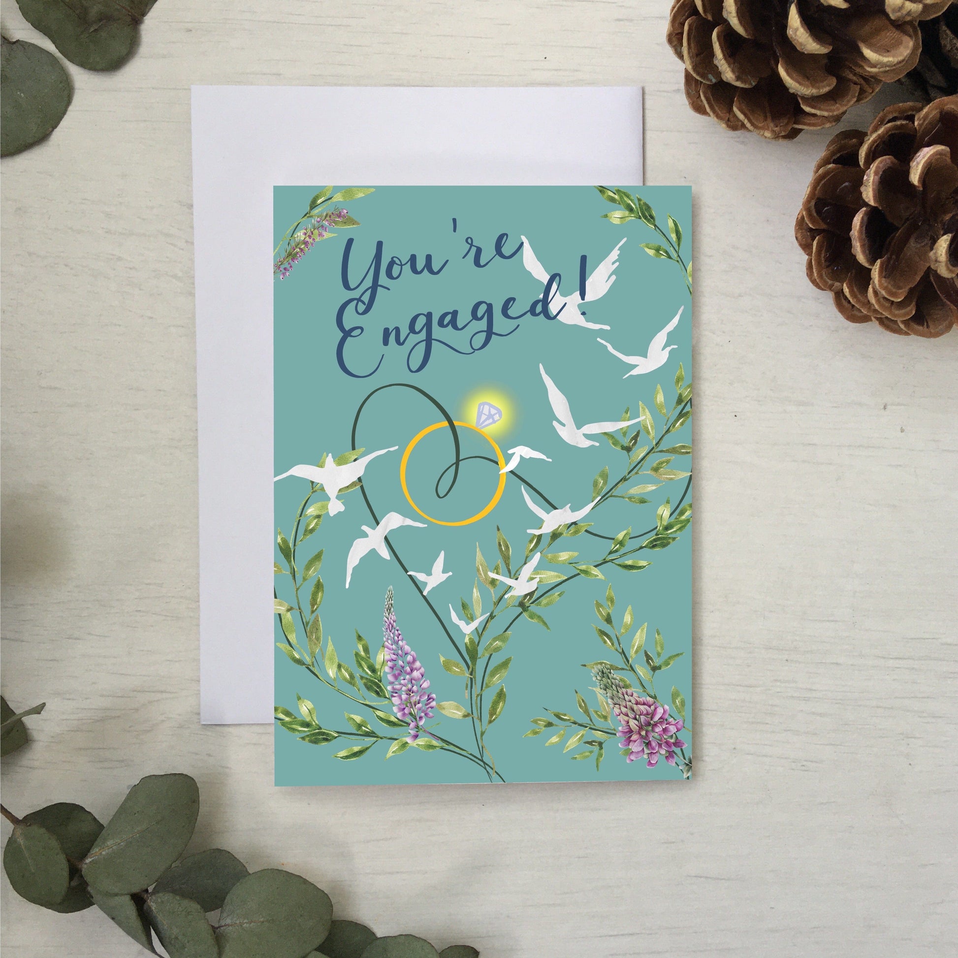 You’re engaged engagement card And Hope Designs Cards